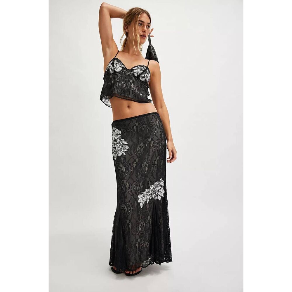 Free People Bali Meet Me at Midnight Lace Set